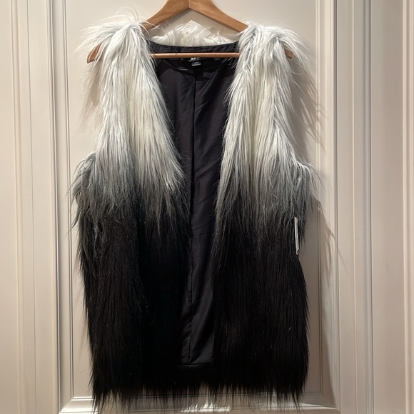 Kensie | NWT Ombré Shaggy Faux Fur Vest - size XL - Picture 2 of 8